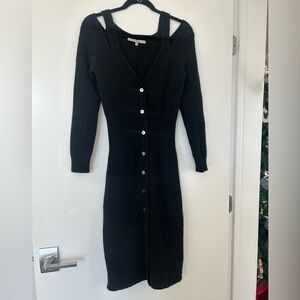 Hudson Wool Blend Off the Shoulder Sweater Dress